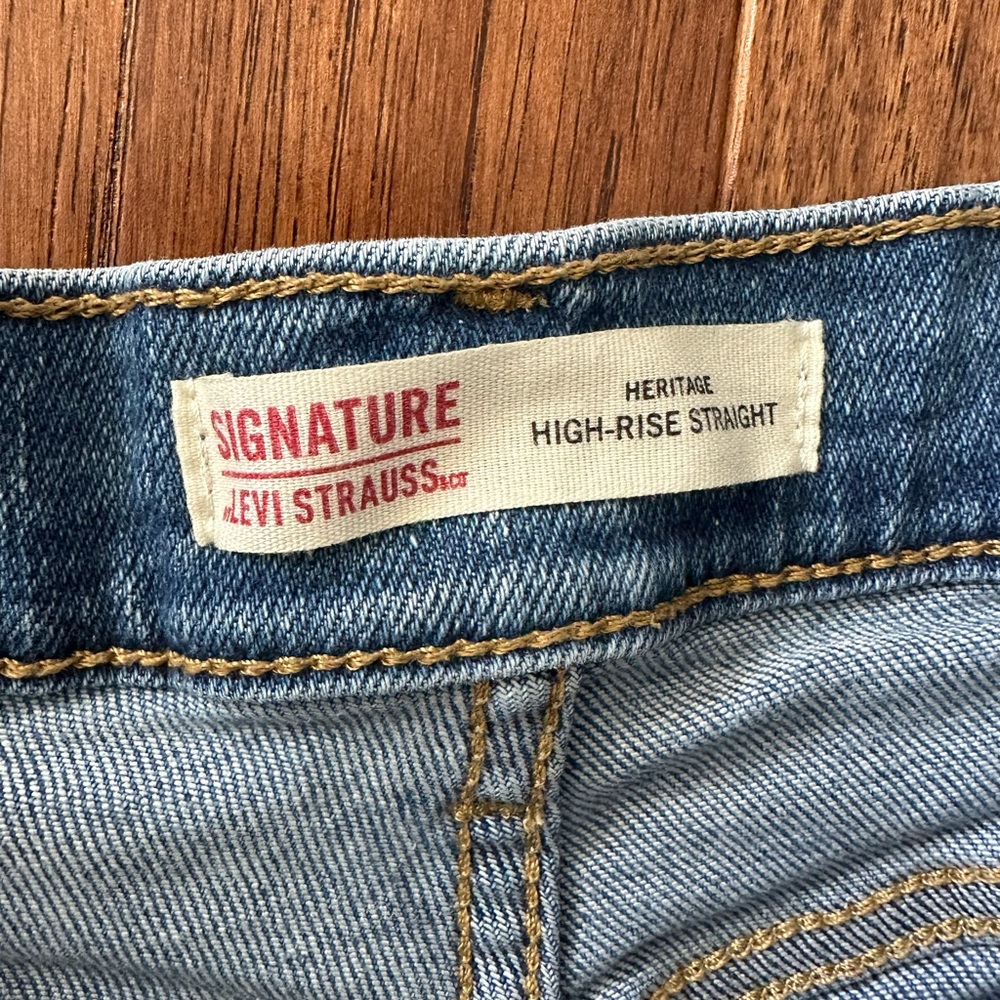 Levi’s jeans heritage high rise straight